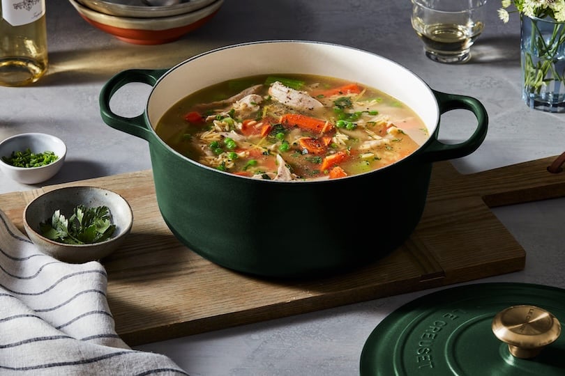 Lemon Chicken Orzo Soup